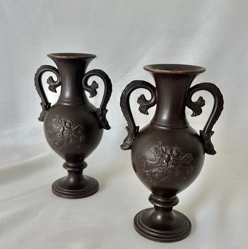 Vintage 90s terracotta urn - vintage,