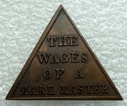 Masonic coin token - coin,