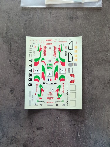Decal toyota - decal, 1/43