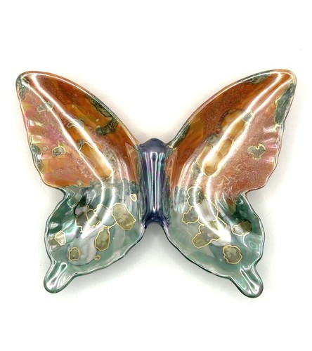 Ceramic iridescent glaze blue - ceramic,