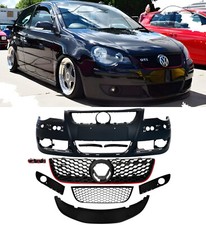 FRONT BUMPER GRILLE BODY KIT GTI LOOK PRIMED FOR VW POLO 2005-2009