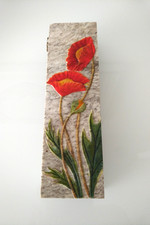Hand carved soapstone pen and