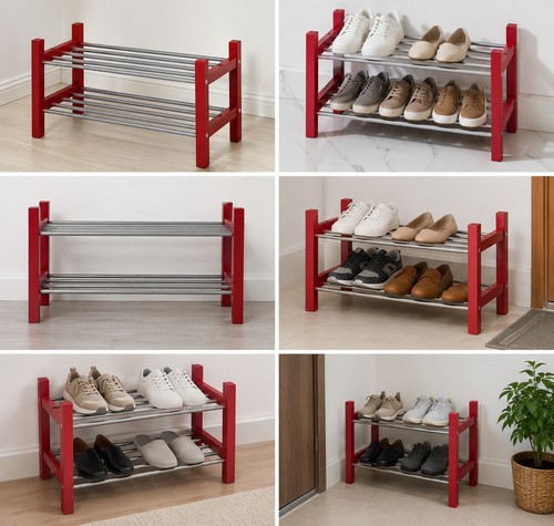 Ikea tjusig shoe rack red - ,