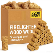 200 Long Lasting Firelighters
