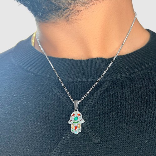 18k gold hamsa evil eye - evil,