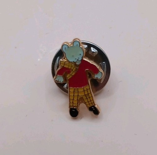 Mini rupert bear enamel lapel - rupert,