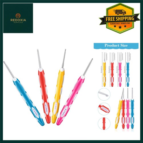 Ergonomic crochet hooks set - set, 4