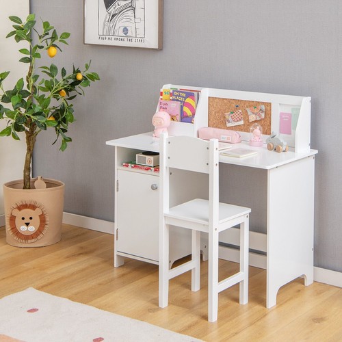 Kids desk and chair - desk, wooden