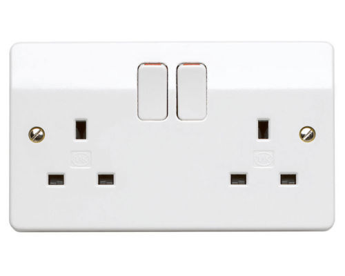 Switched double socket - mk,