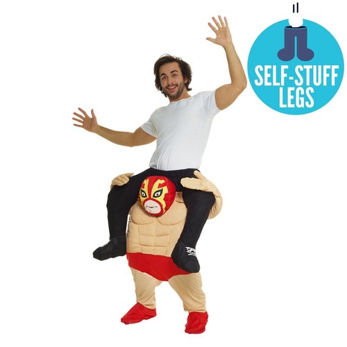 Adult wrestler piggyback - adult,