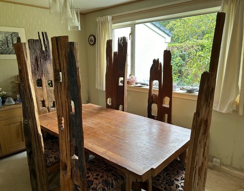 Unique dining table - , chairs