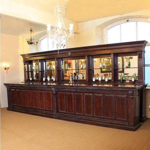 Mahogany pub counter - 5.2m,