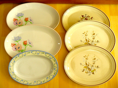Vintage serving platters - 6, x