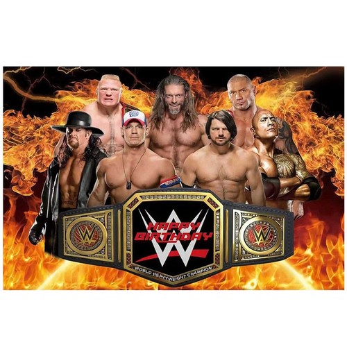 Wrestling backdrop birthday - backdrop,
