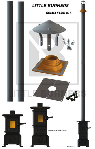 Single wall stove - single, flue