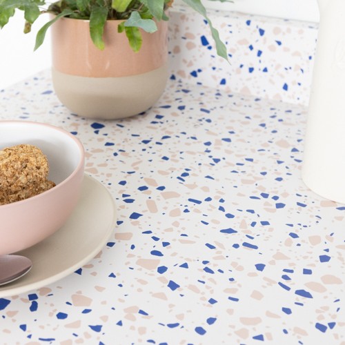 Fix terrazzo blue 5cm x - d-c-fix,
