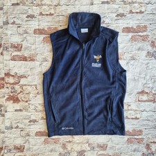 Columbia Navy Fullzip Navy Gilet Fleece jacket Mens Small