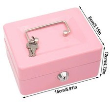 6" 8" Metal Cash Box Lockable