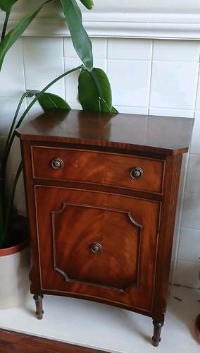 Walnut cupboard bedside - cupboard,