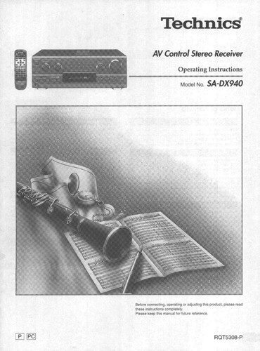 Technics dx940 receiver - sa-dx940,