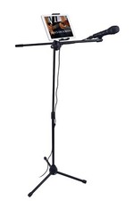 Spectrum Tablet Stand and Microphone Fits most 7"-10" Tablets Adjustable Height