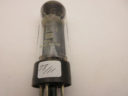 El34 mullard valve twin halo - el34,