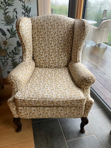Edwardian wing back arm chair - edwardian,