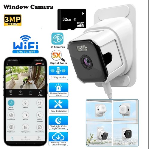 Window security camera - camera, wifi