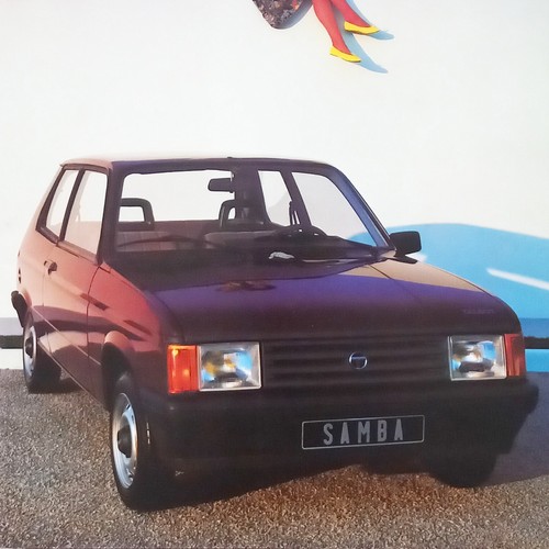 Talbot samba 1985 - samba, brochure