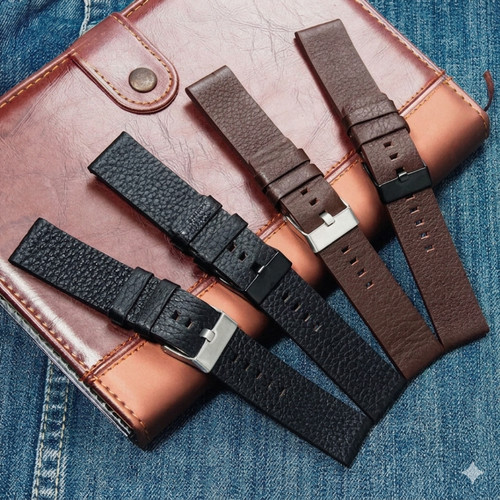 Genuine calf leather - leather, watch