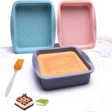 Cake Mold Bread Toast Mould Food Grade Silicone Square Cake Pan DIY Baking Molds