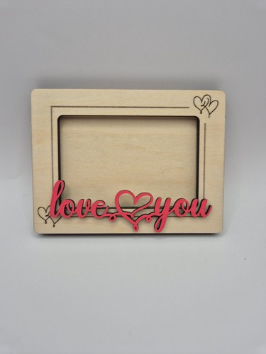 Wooden photo frame fridge