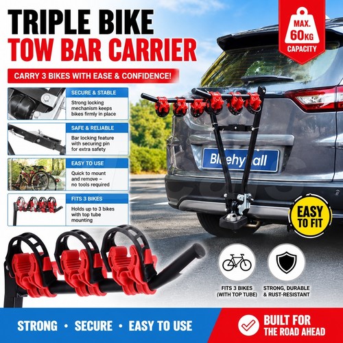 Bike car rack carrier triple - carrier,