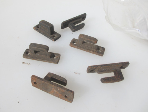 Antique iron door latch keep - iron,