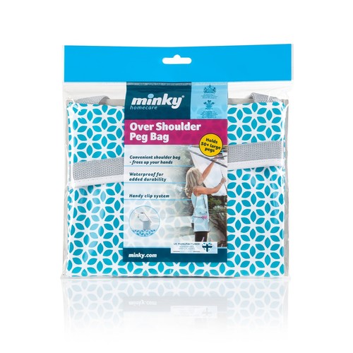 Minky over shoulder - minky, peg