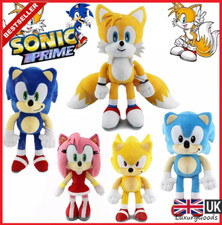 🔵 Sonic the Hedgehog Plushie Stuffed Games Plush Toy Tails Knuckles Shadow SEGA