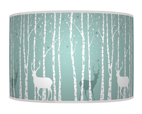 Trees stag deer - trees, blue