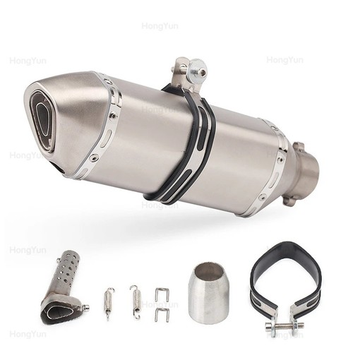 51mm silvery exhaust pipe - 51mm, 2"