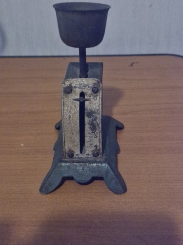 Vintage metal egg weighing - egg,