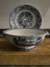 Blue and white transfer