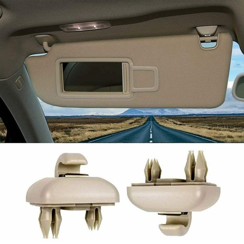 2pcs sun visor clip - 2pcs, beige