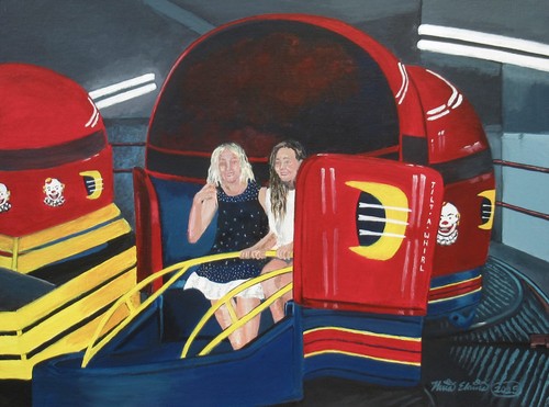 Tilt whirl carnival ride - whirl,,
