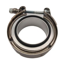 For Holset HX35 HX35W HX40W Turbo Compressor V-band Flange + Clamp Cummins 5.9L