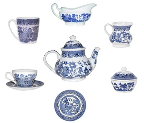 Churchill blue willow sugar - churchill,