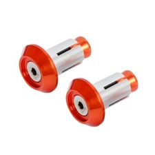 ORANGE HANDLEBAR BAR ENDS KTM 125 250 300 350 250F 450F PLUG CAP