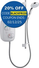 Mira Event XS Thermostatic Electric Power Shower White & Chrome 1.1532.400