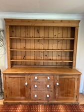 Large Farmhouse Solid Oak Dresser