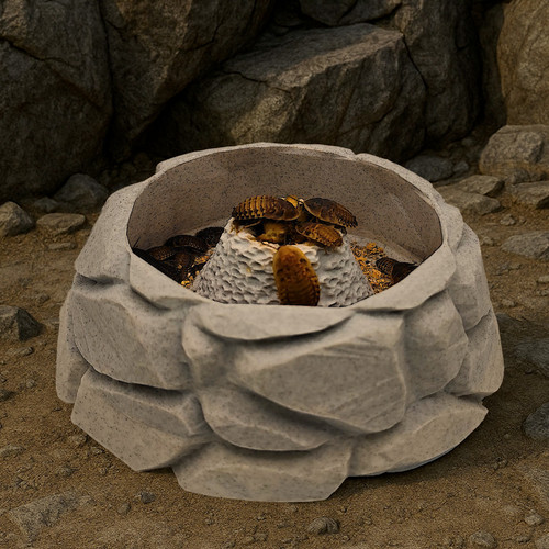 Dubia roach feeding bowl - feeding,