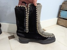 Snowland Sherpa Vintage Winter Boots Womens Size 8, Caroling, Ski, Snow Faux Fur