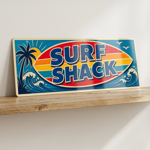Surf shack metal - metal, sign